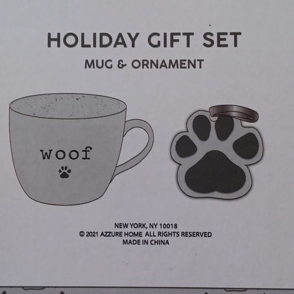 Woof Holiday Mug & Ornament Set - Picture 4 of 7